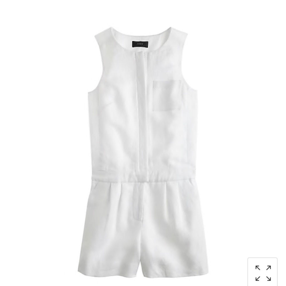 NWT J. crew tailored linen romper